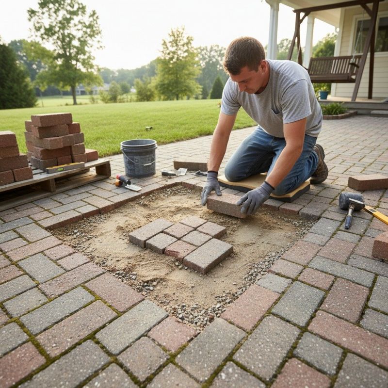 Local Brick Paver Service pros at work