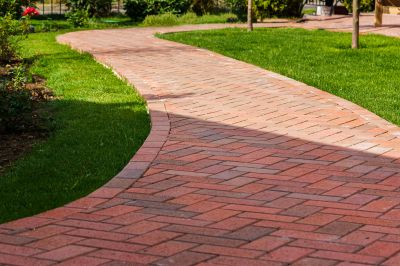 Patterned Brick Walkway